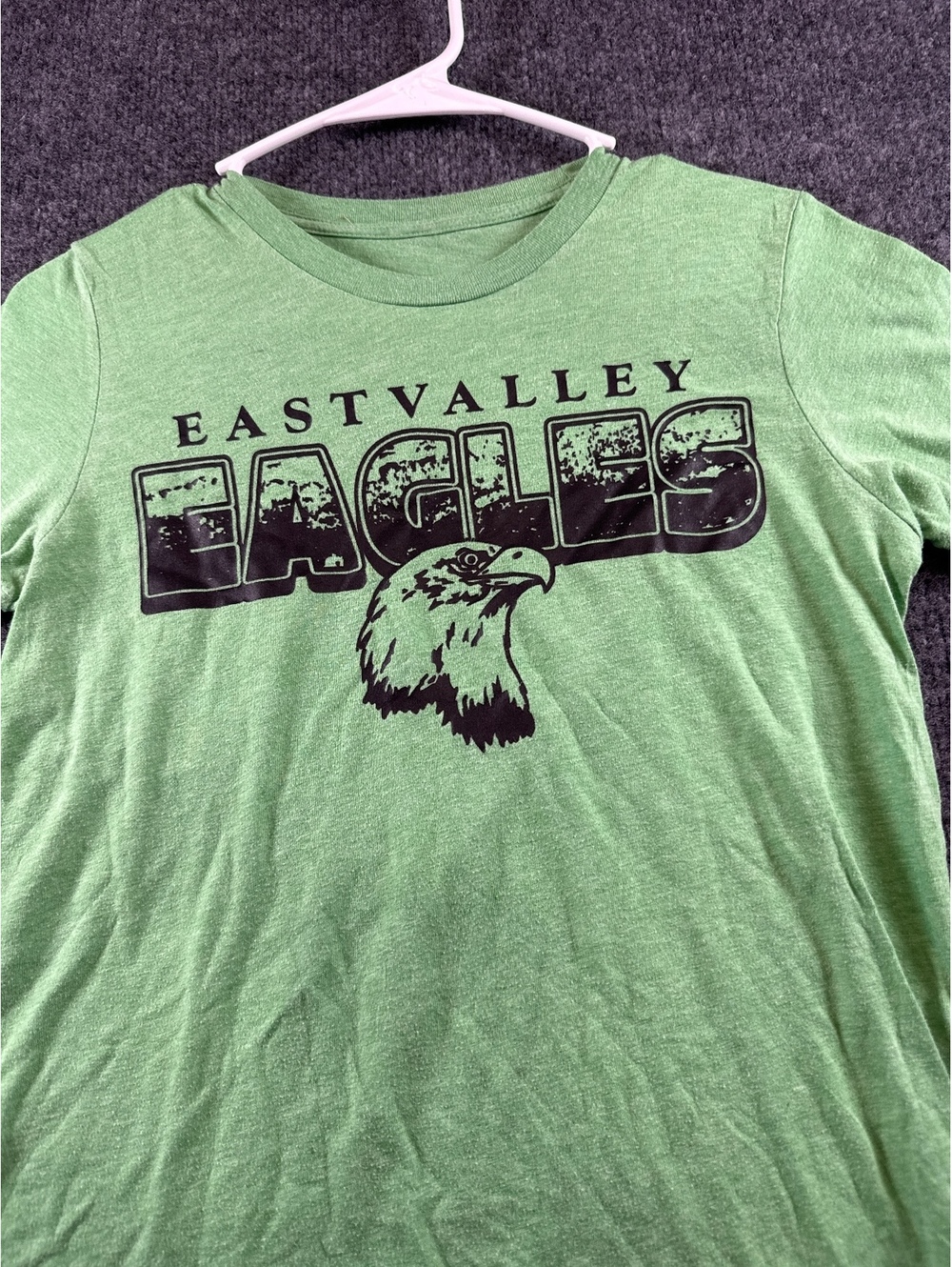 East Valley Eagles Graphic T Shirt Mens S Green School Spirit Eagle Tee